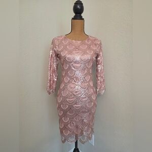 Gianni Bini Blush Sequin Dress